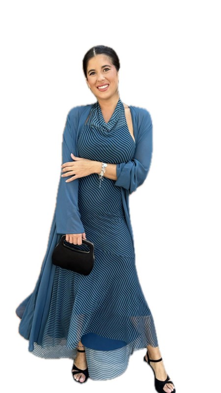 VESTIDO ANABEL PETROLEO