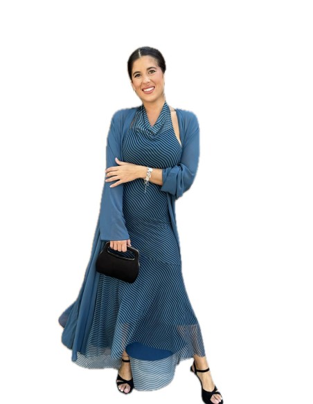 VESTIDO ANABEL PETROLEO