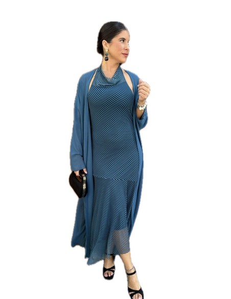 VESTIDO ANABEL PETROLEO