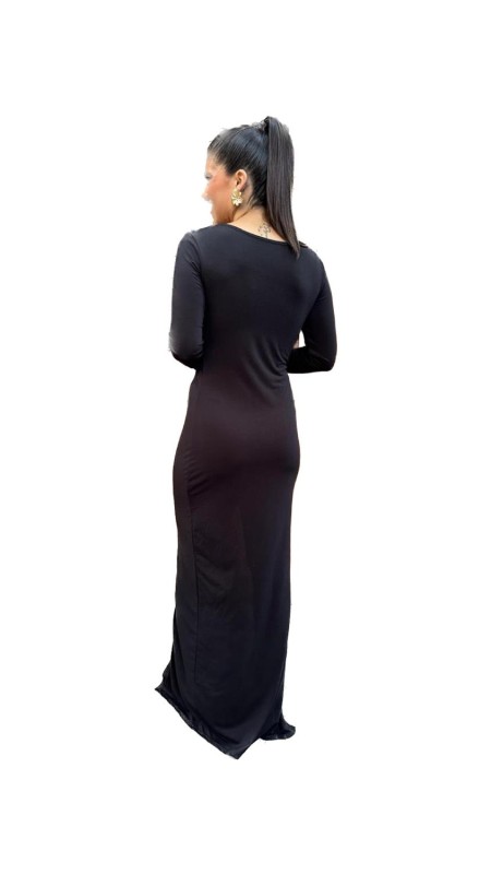 VESTIDO CAMPANELA NEGRO 2