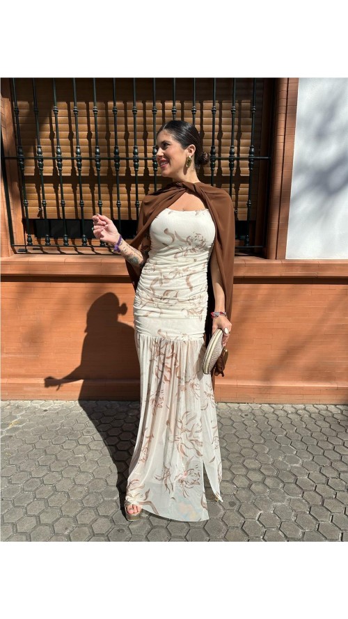 VESTIDO MAYELI BEIG VESTIDO MAYELI BEIG