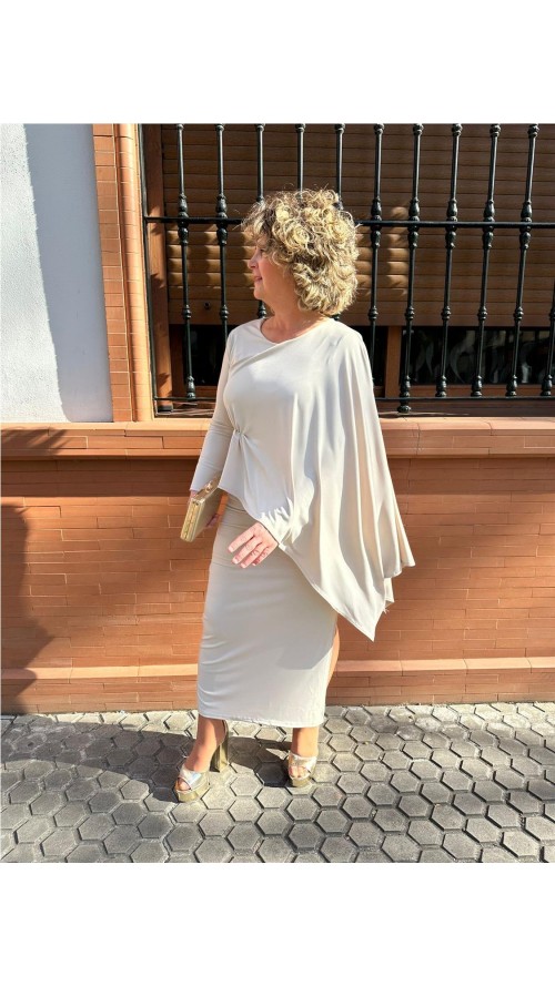 VESTIDO BELLA BEIG