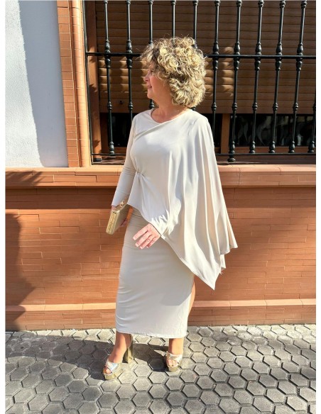 VESTIDO BELLA BEIG
