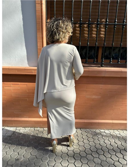 VESTIDO BELLA BEIG