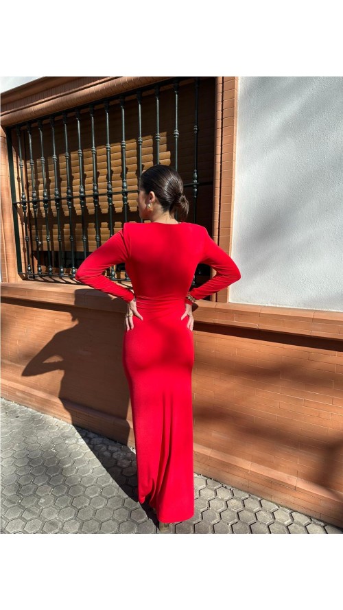 VESTIDO PIEDRA ROJO VESTIDO PIEDRA ROJO