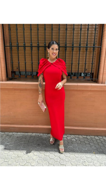 VESTIDO MARISOL ROJO