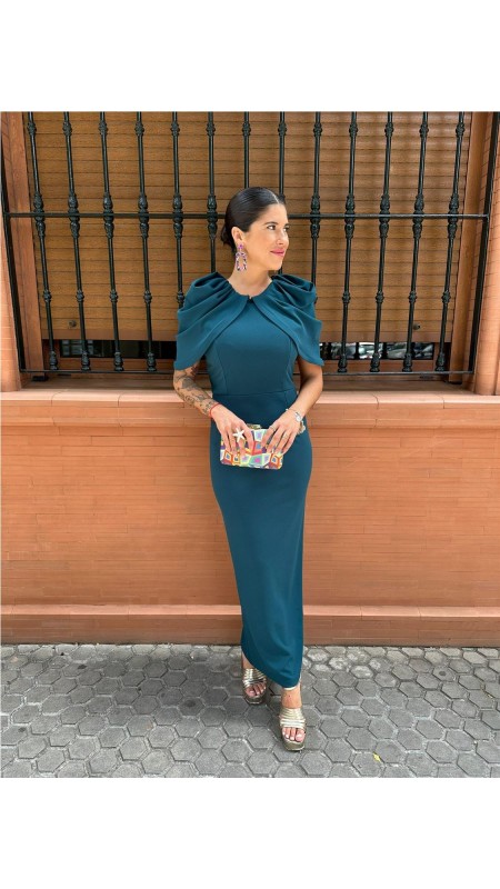 VESTIDO MARISOL PETROLEO