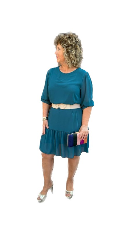 VESTIDO MEREDY PETROLEO