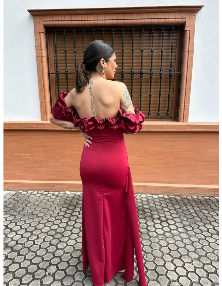 VESTIDO MARSA BURDEOS