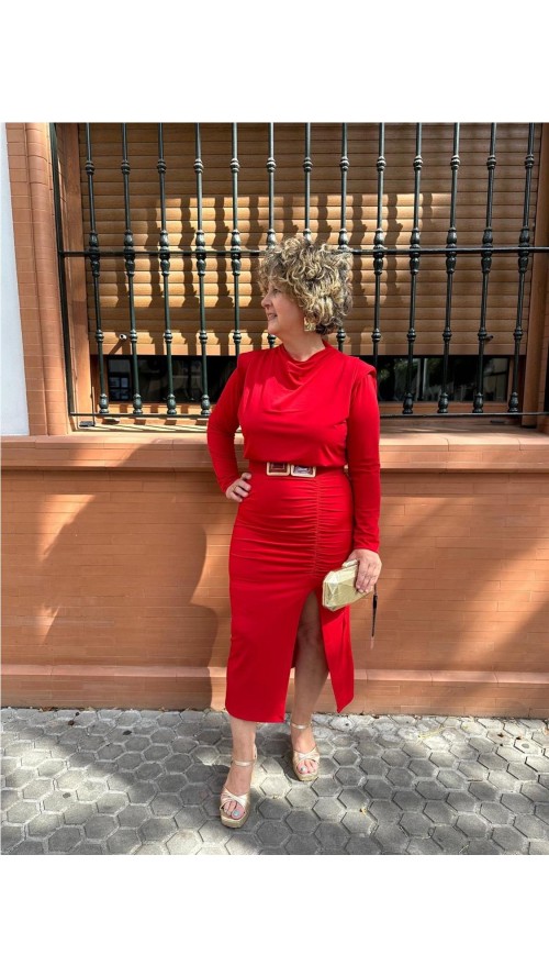 VESTIDO MARISA ROJO