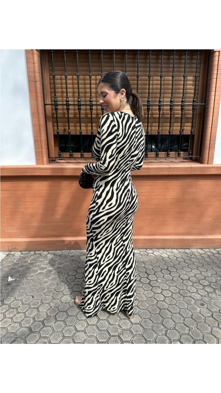 VESTIDO ZAFRA BEIG 2