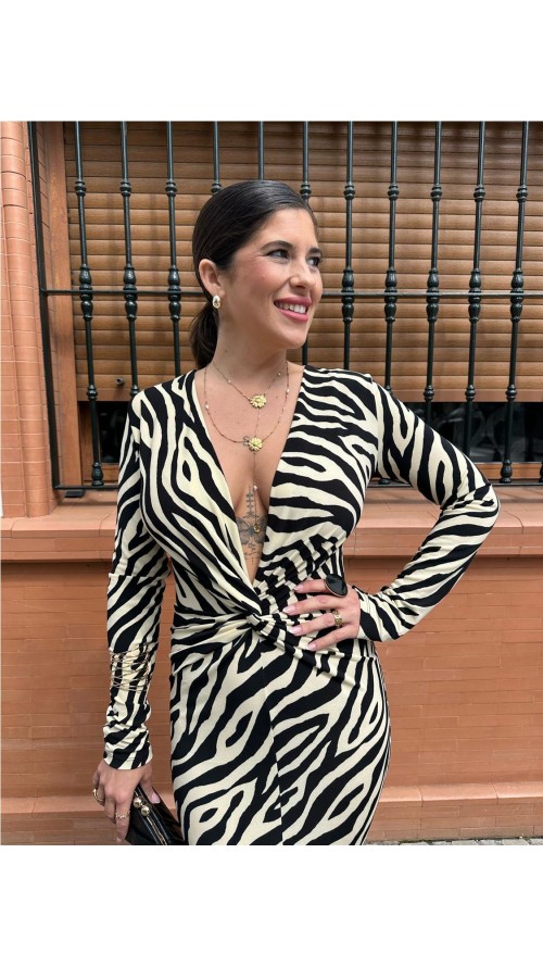 VESTIDO ZAFRA BEIG VESTIDO ZAFRA BEIG