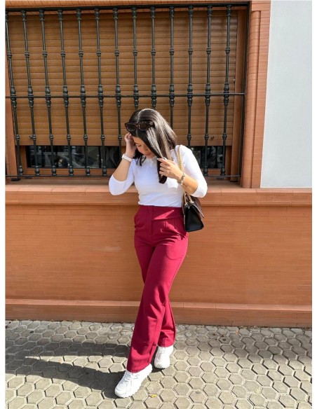 PANTALON LISA BURDEOS