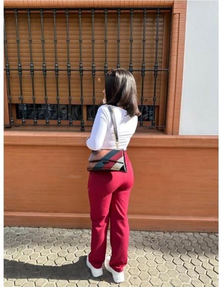 PANTALON LISA BURDEOS