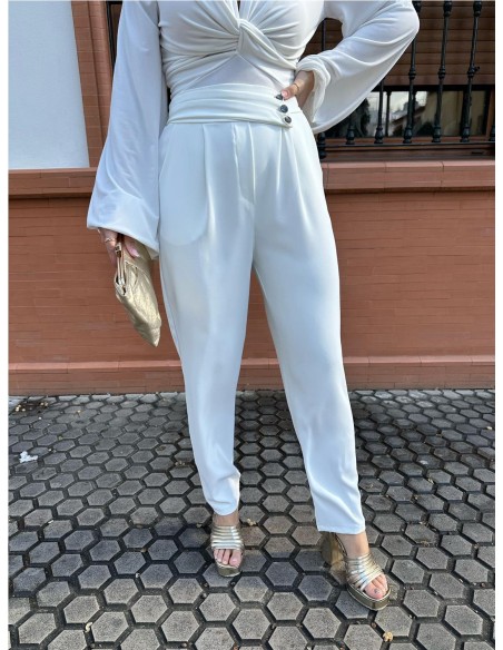 PANTALON MARA BLANCO