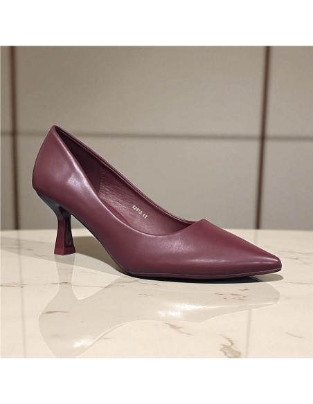 ESTILETO TACON MEDIO BURDEOS