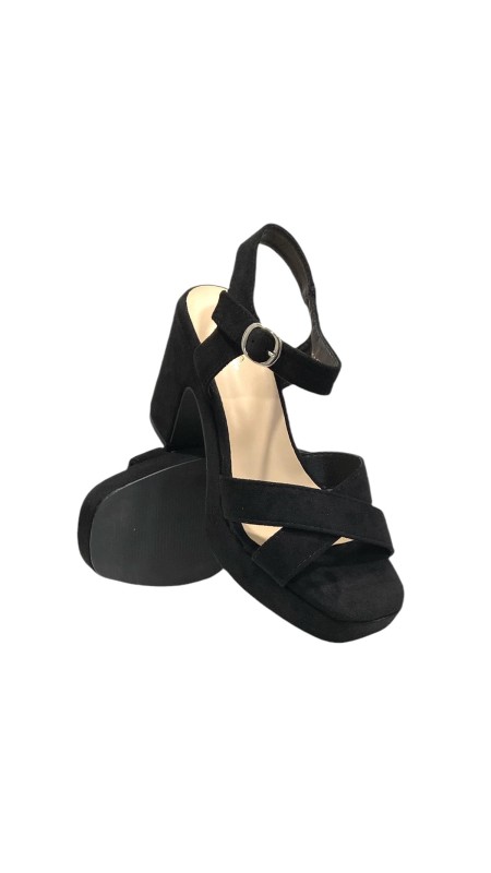 SANDALIA TACON ANCHO NEGRO 2