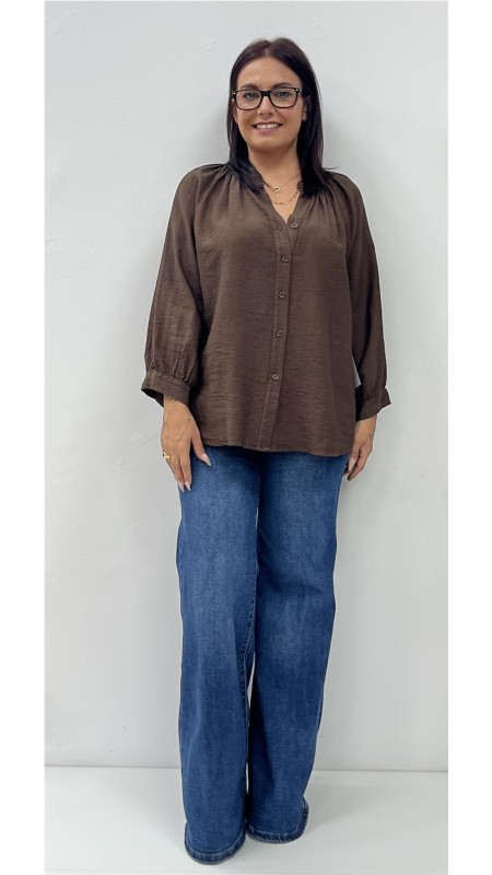 CAMISA HUELVA MARRON 2