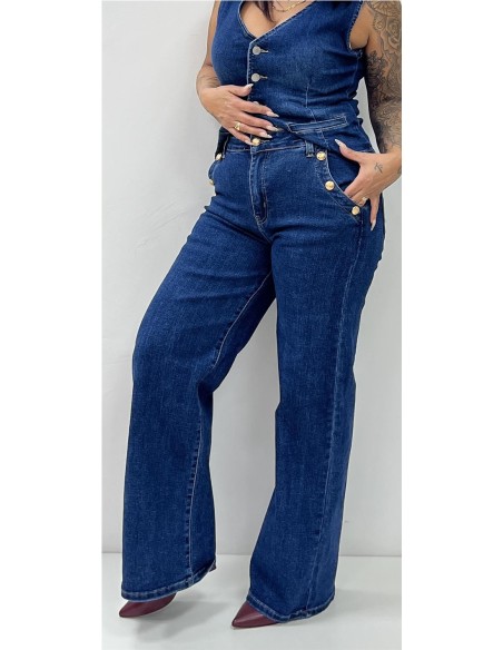 PANTALON ZAYDA VAQUERO