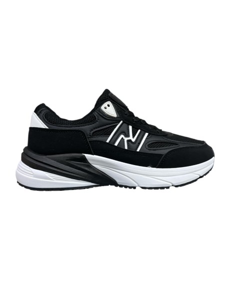 DEPORTIVA PISO ANCHO NEW NEGRO