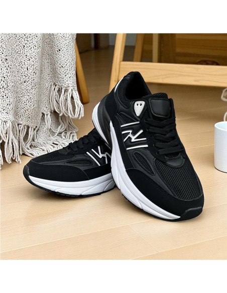 DEPORTIVA PISO ANCHO NEW NEGRO