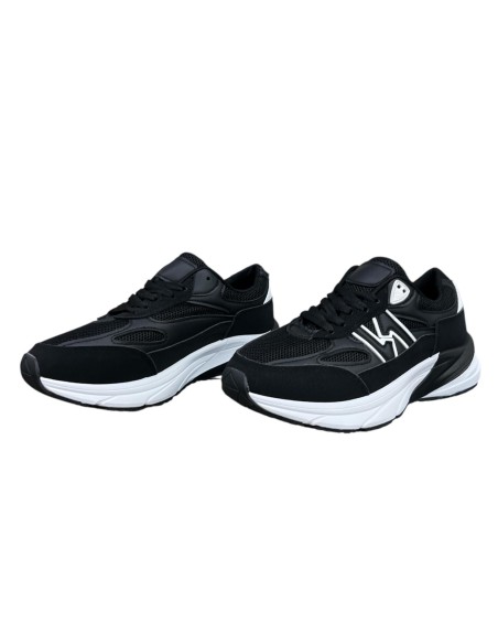 DEPORTIVA PISO ANCHO NEW NEGRO