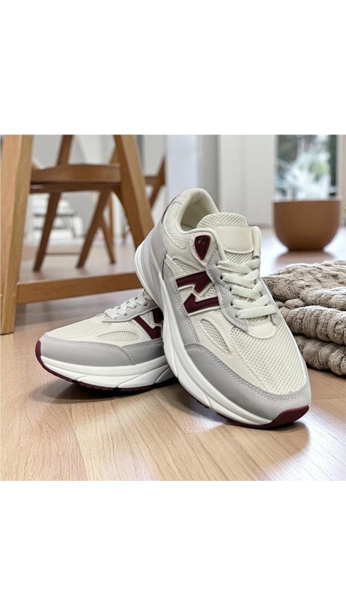 DEPORTIVA PISO ANCHO NEW BURDEOS DEPORTIVA PISO ANCHO NEW BURDEOS