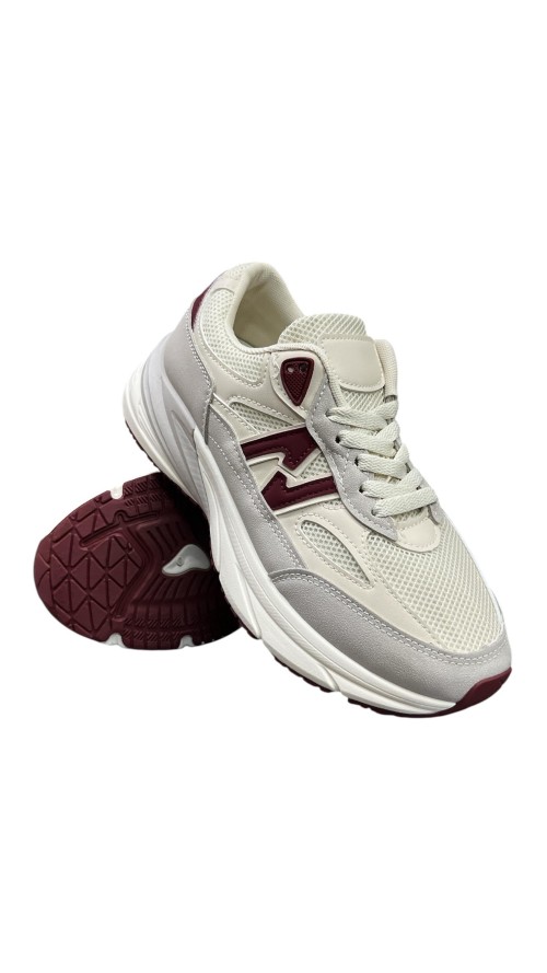 DEPORTIVA PISO ANCHO NEW BURDEOS DEPORTIVA PISO ANCHO NEW BURDEOS