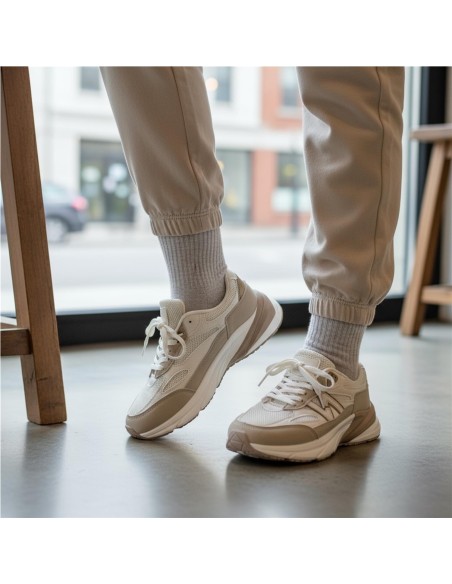 DEPORTIVA PISO ANCHO NEW TAUPE