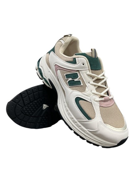 DEPORTIVA SUELA ANCHA NEW VERDE