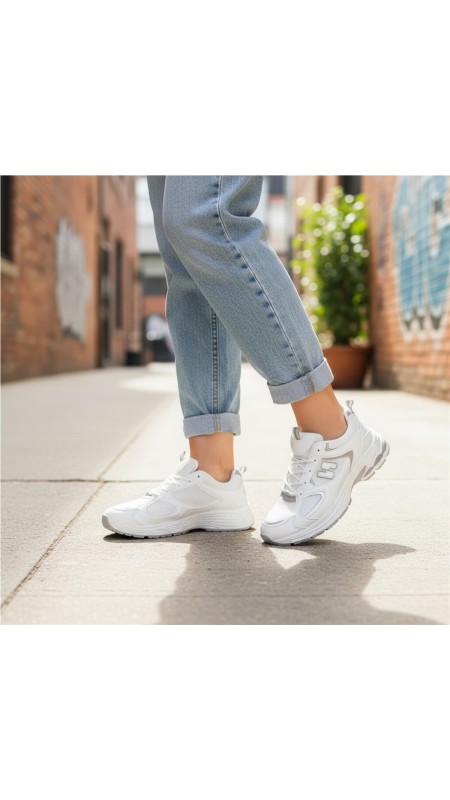 DEPORTIVA SUELA ANCHA NEW BLANCO 2