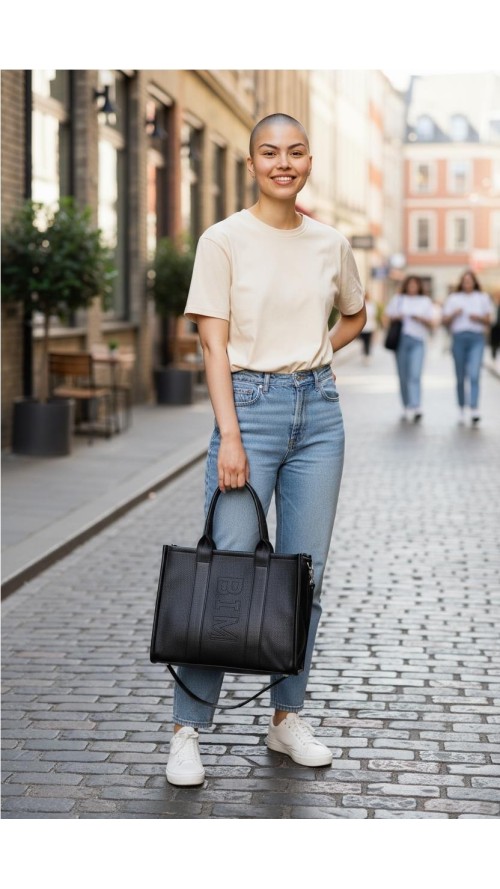 BOLSO NAPA BIM NEGRO