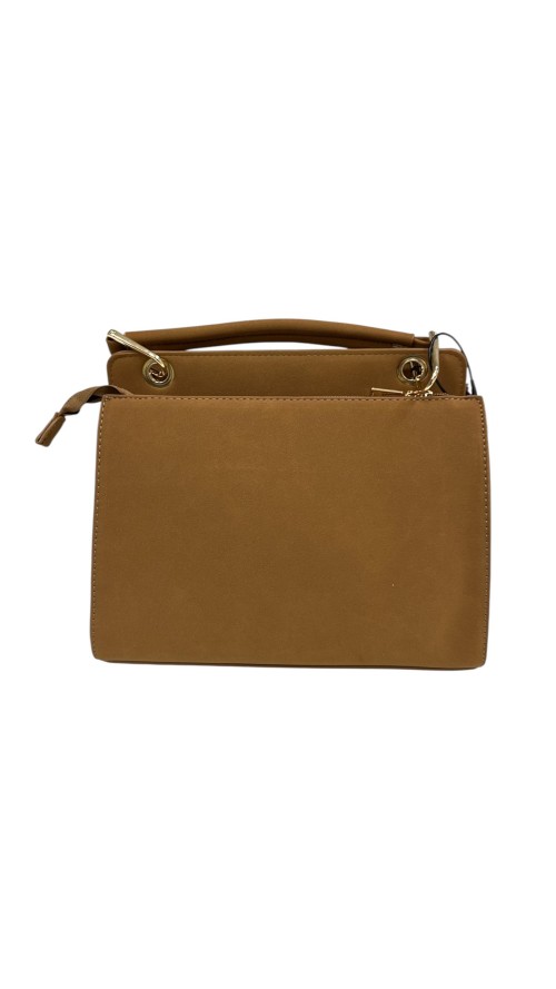 BOLSO MEDIANO SOLAPA MARRON