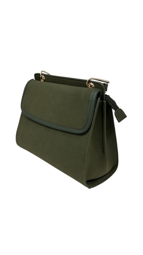 BOLSO MEDIANO SOLAPA VERDE