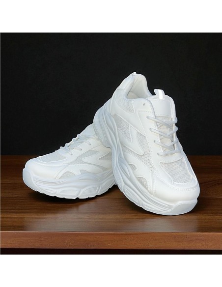 DEPORTIVA PISO ANCHO BLANCO