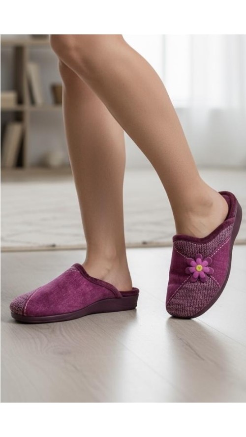 ZAPATILLA SERIGRAFIA MARGARITA BURDEOS