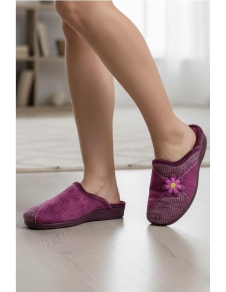 ZAPATILLA SERIGRAFIA MARGARITA BURDEOS