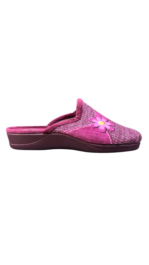 ZAPATILLA SERIGRAFIA MARGARITA BURDEOS