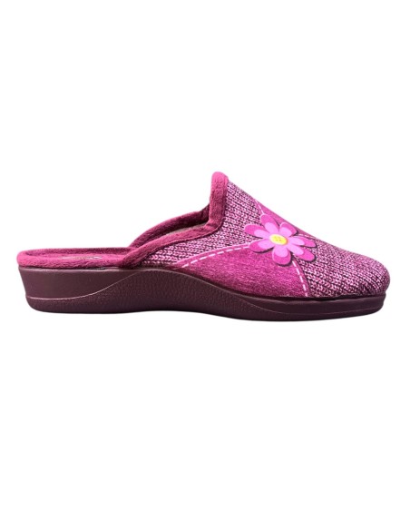 ZAPATILLA SERIGRAFIA MARGARITA BURDEOS