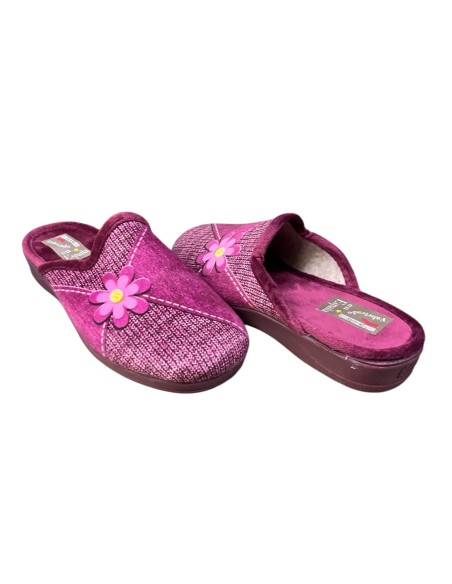 ZAPATILLA SERIGRAFIA MARGARITA BURDEOS