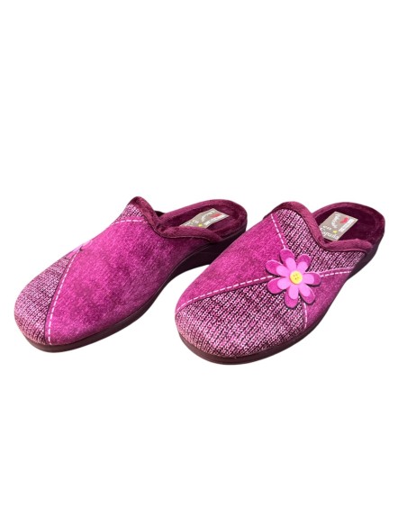 ZAPATILLA SERIGRAFIA MARGARITA BURDEOS