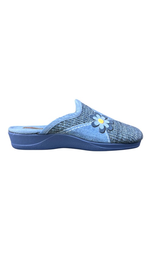 ZAPATILLA SERIGRAFIA MARGARITA AZUL