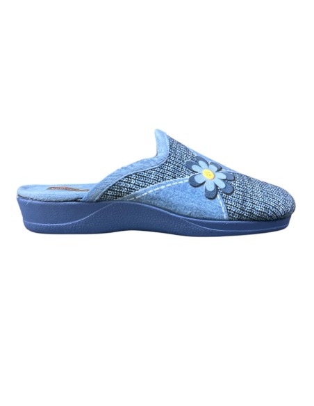 ZAPATILLA SERIGRAFIA MARGARITA AZUL