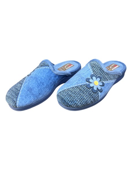 ZAPATILLA SERIGRAFIA MARGARITA AZUL