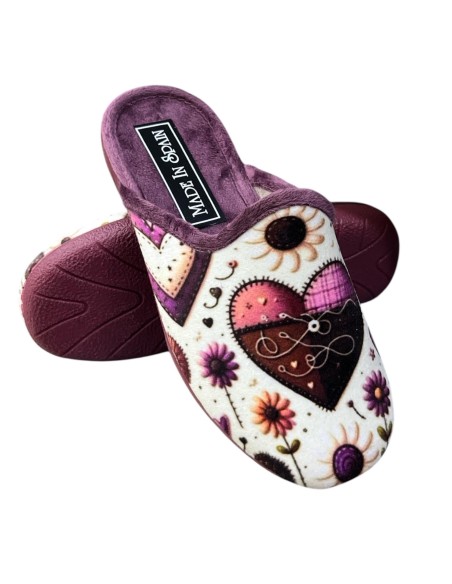 ZAPATILLA SERIGRAFIAS MALVA