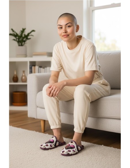 ZAPATILLA SERIGRAFIAS MALVA