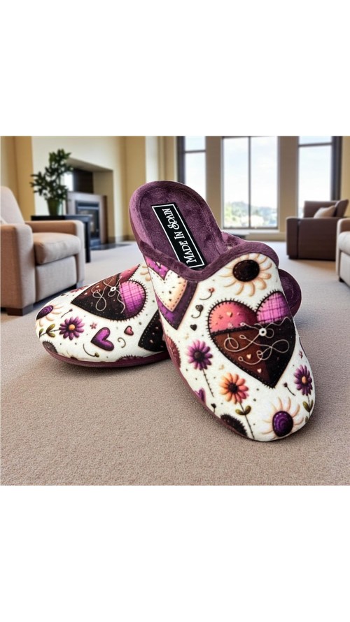 ZAPATILLA SERIGRAFIAS MALVA