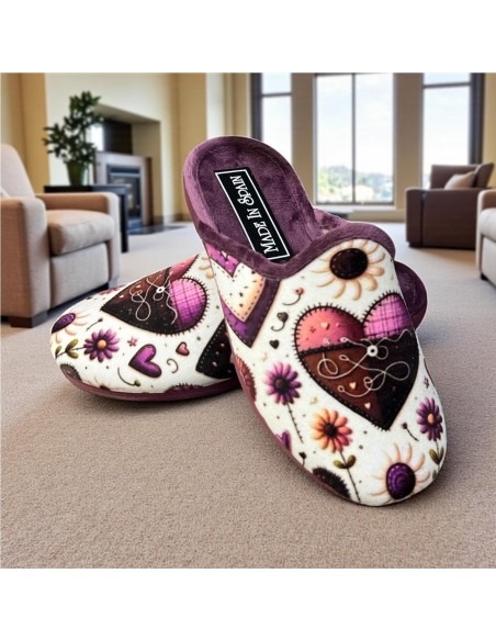 ZAPATILLA SERIGRAFIAS MALVA