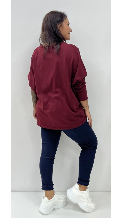 CAMISETA ADELA BURDEOS