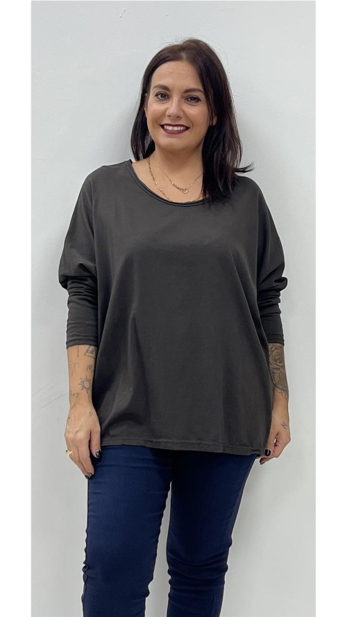 CAMISETA ADELA MARRON